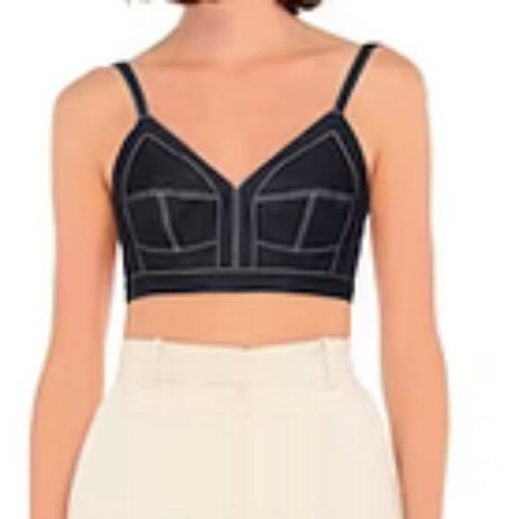 Alexander McQueen Midnight blue Bustier size 10 - Picture 2 of 7